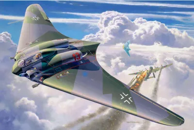 Produktbild von Revell Horten Go 229, Starrflügelflugzeug-Modell, Montagesatz, 1:72, Horten Go 229, Kunststoff, Second World War