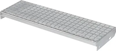 Produktbild von Metallstufe 900 x 270 mm verzinkt Gitterroststufen  Metall Stufe Treppenstufen