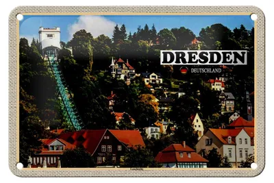 Produktbild von Blechschild Städte Dresden Deutschland Loschwitz 18x12cm Dekoration