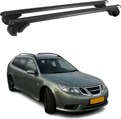 Obrázek produktu pro Příčníky střešních nosičů pro Saab 9-4X 2011-2012 hliník černý