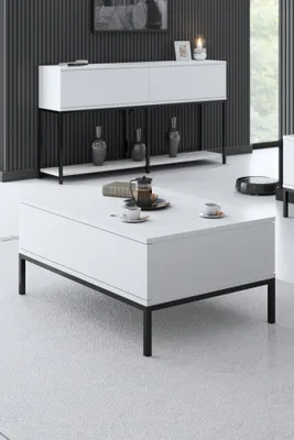 Produktbild von Skye Decor, Lord - Black, White, Couchtische, Schwarz, 90 x 40 x 60 cm