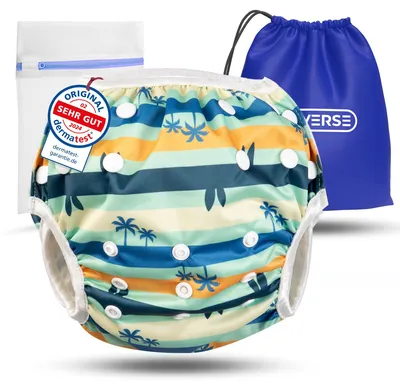 Produktbild von KIDVERSE Schwimmwindel Baby 0-3 Jahre - Schwimmwindeln wiederverwendbar