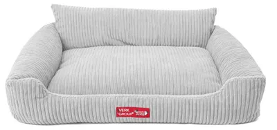 Image de Verk 19511 Panier pour chien ou chat, taille L, 84 x 65 cm, gris clair
