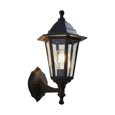 Produktbild von Lindby Außenwandlampe Nane, Laterne, seewasserfest, E27