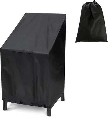 Produktbild von Famanu Gartenstuhl-Hülle - 210D Oxford-Gewebe - Schutzabdeckung - 65 x 65 x 120 cm - für Stapelstühle