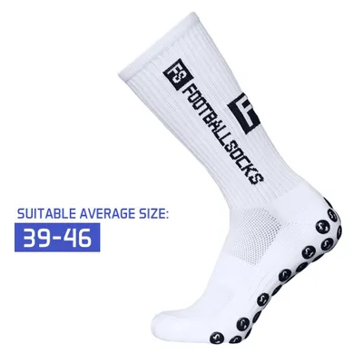 Produktbild von Outdoor-Sport-Laufsocken Stretch-Socken Sportliche Fussball-Fussball-Socken Anti-Rutsch-Socken mit Griffen（39-46）