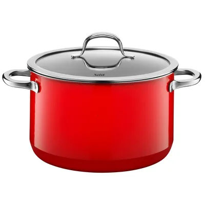 Produktbild von WMF 21.0229.7079, Rot, Silargan, Induktion, Gas, Elektro, Keramik, Halogen, Edelstahl, Glas, 24 cm