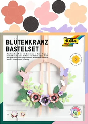 Productafbeelding van folia 21904, knutselset voor bloemenkransen, geschikt voor 3 kransen