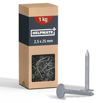 Obrázok produktu pre HELPMATE – Hviezdky na strešnú krytinu, 2,5 x 25 mm, mechanicky pozinkované – 1 kg