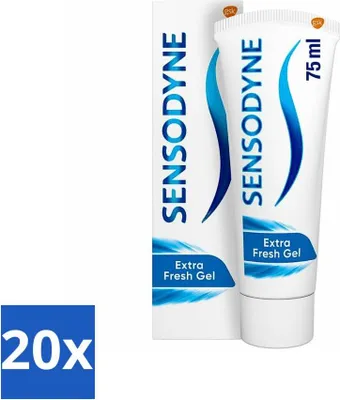 Productafbeelding van Sensodyne Tandpasta Extra Fresh Gel voor gevoelige tanden, 75 ml - Voordeelverpakking - 20 stuks