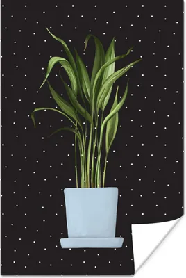 Produktbild von MuchoWow® Poster Pflanzen - Blumentopf - Dots 40x60 cm - Plakate für die Wand - Poster Babyzimmer