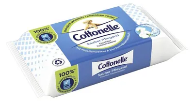 Produktbild von Cottonelle Feuchte Tücher mit Mizellenwasser, 42 Stück, Sanfte Reinigung