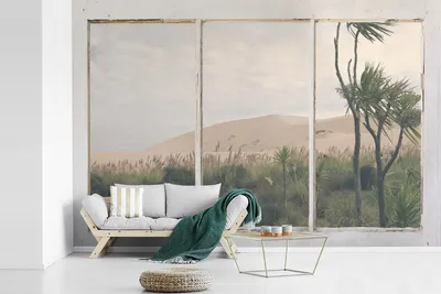 Produktbild von MuchoWow® Fototapete für Wohnzimmer oder Schlafzimmer Wandtapete Vinyl Motivtapete Aussicht - Düne - Strand - 450x300 cm - Gemusterte