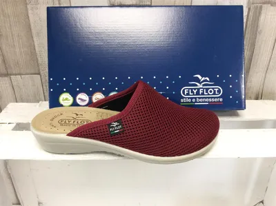 Produktbild von Fly Flot Damen Pantoffel bordo, zehengeschlossen 35