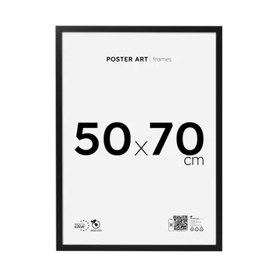 Zdjęcie produktu dla Ramka na zdjęcia i plakaty 50x70 cm, czarna, MDF – Poster Art