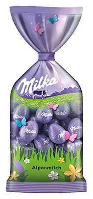 Produktbild von Pisanki Milka z najlepszego alpejskiego mleka Mini pisanki 100g