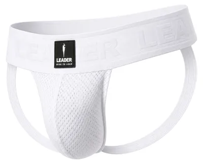 Zdjęcie produktu dla LEADER Sports Mesh Jockstrap White - Größe XXL