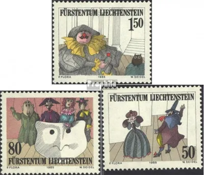 Produktbild von Briefmarken Liechtenstein 1985 Mi 887-889 (kompl.Ausg.) postfrisch Theater