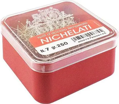 Obrázek produktu pro Ocelový špendlík, poniklovaný, 32x0,6 mm (box 250 g) - TVRZENÝ