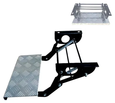 Image de Escalier de camping pliable en aluminium avec surface antidérapante