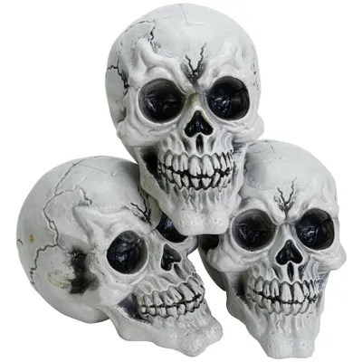 Produktbild von EUROPALMS Halloween Totenkopf, 3x