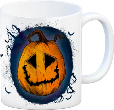 Produktbild von Kaffeebecher mit Halloween Kürbis Motiv Kaffeetasse Tasse