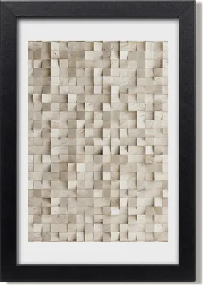 Produktbild von Bild 20x30 MDF-Rahmen, Wandkunst Hölzerne Würfel