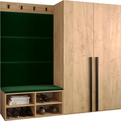 Produktbild von Garderobe MIRO Set 5 mit gepolsterten Paneelen Industrial Design
