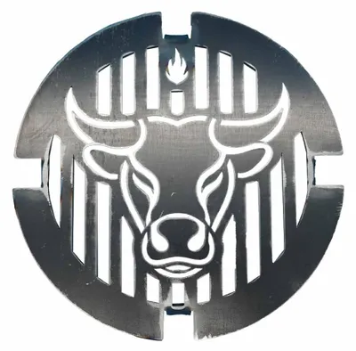 Produktbild von Grillrost Ø 21 cm Einsatz für Feuerplatte Stier Design