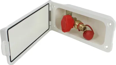 Image de Prise de gaz Comet Prise extérieure Clapet d'alimentation Camping-car Caravane Camper blanc