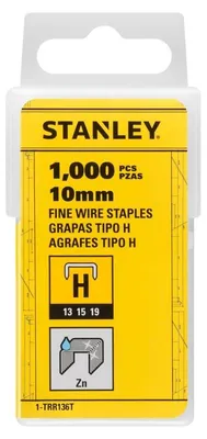Produktbild von Stanley Klammern 10 mm Typ H, 1000 Stück 1-TRR136T