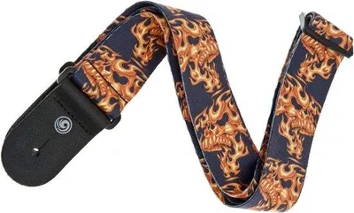 Immagine prodotto di Cinghie per chitarra elettrica - "Flaming Heads"