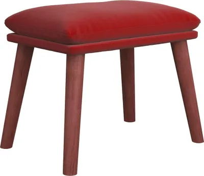 Produktbild von vidaXL Fußhocker Weinrot 45x29,5x35 cm Samt