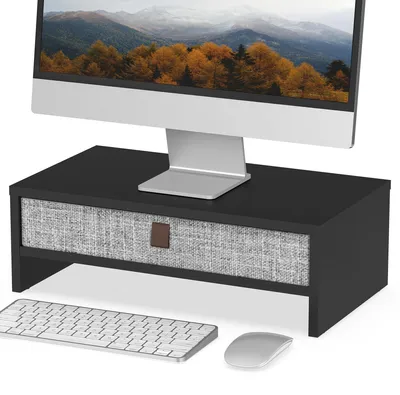 Productafbeelding van Monitorhouder met lade voor PC en laptop - Bureauorganizer