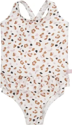 Obrázek produktu pro Swim Essentials UV plavky, pro dívky bílá/khaki leopardí vzor 86/92