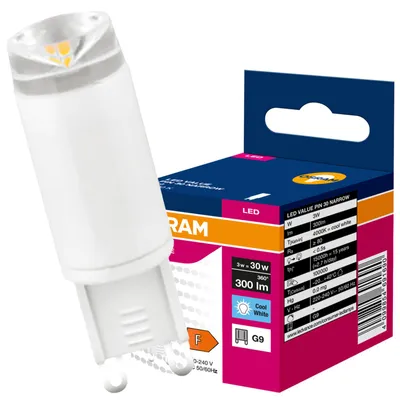 Obrázek produktu pro LED lampa Kapsu³ka G9, 3W = 30W, 300 lm, 4000K (neutrální bílá), úhel svícení 110°, řada VALUE, výrobce Osram, Obrázek vytvořený pomocí AI
