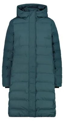 Image de CMP Damen Winterjacke rembourrée, veste doublée, capuche fixe, couleur verte, taille 48
