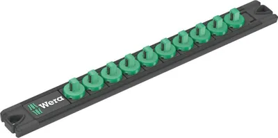 A Wera 9600 Nuss-Magnetleiste Twist-to-lock 1/4 tool is shown against a white background.