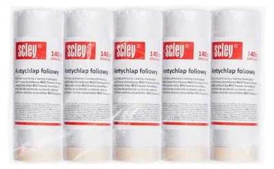 Image de Film de protection avec ruban adhésif Antichlap 140 cm x 20 m, lot de 5 SCLEY