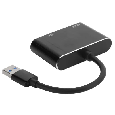 Produktbild von USB 3.0 zu VGA/High Definition Multimedia Interface Adapter Stromkonverter Display Expansion Dock Computer Zubehör