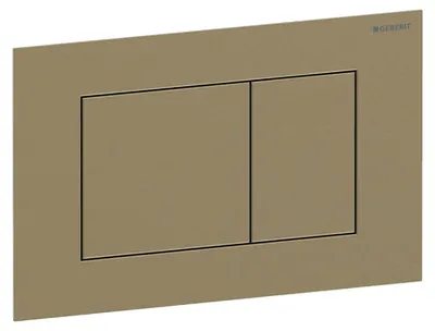 Image de Geberit Sigma40 plaques de déclenchement, pour rinçage à 2 quantités, angulaires, acier inox, 115.629.QF.1