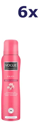 Productafbeelding van 6x Vogue Deospray - Inhoud: 150 ml