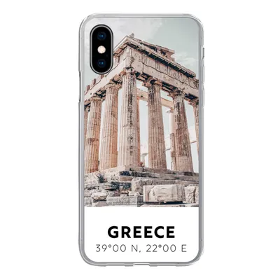 Produktbild von MuchoWow® Handyhülle Schutzhülle Hülle für iPhone X Griechenland - Tempel - Athen Silikon Softcase Handy Hülle - Handyhülle