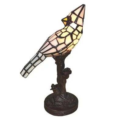 Obrázok produktu pre LumiLamp 5LL-6102BL Stolná lampa Tiffany 15x12x33 cm E14-max 1x25W Béžová