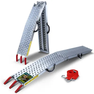 Produktbild von VOUNOT® VOUNOT Faltbare Auffahrrampe, Laderampen 400 kg max Faltrampe, 196cm