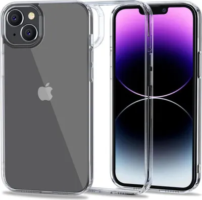 Image de Coque Tech-Protect Flexair Hybrid pour iPhone 14 Plus, transparente