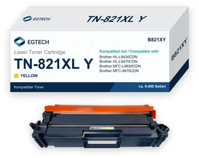 Produktbild von Toner kompatibel mit Brother TN-821XL Y Gelb HL-L9430CDN HL-L9470CDN MFC-9670CDN