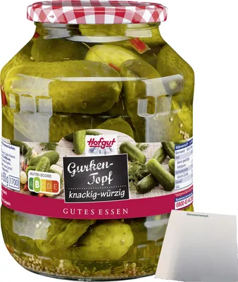 Produktbild von Hofgut Gurkentopf (1700ml Glas) + usy Block