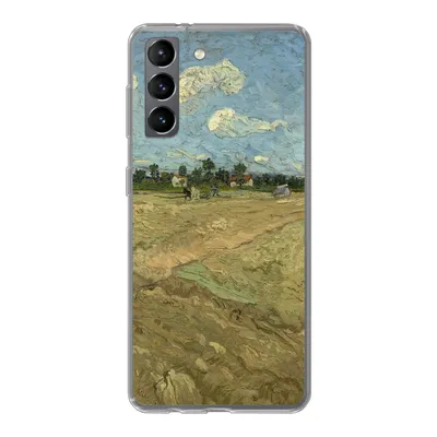 Produktbild von MuchoWow® Handyhülle Schutzhülle Hülle für Samsung Galaxy S21 Gepflügte Felder - Vincent van Gogh Silikon Softcase Handy Hülle - Softcase