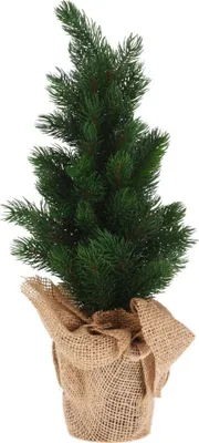 Obrázok produktu pre Vianočná dekorácia stromček v jutovom vreci 45 cm
